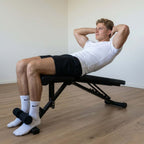 Exon® Fitnessbank - Verstelbaar en inklapbaar - Geen montage nodig - Licht en robuust - Halterbank