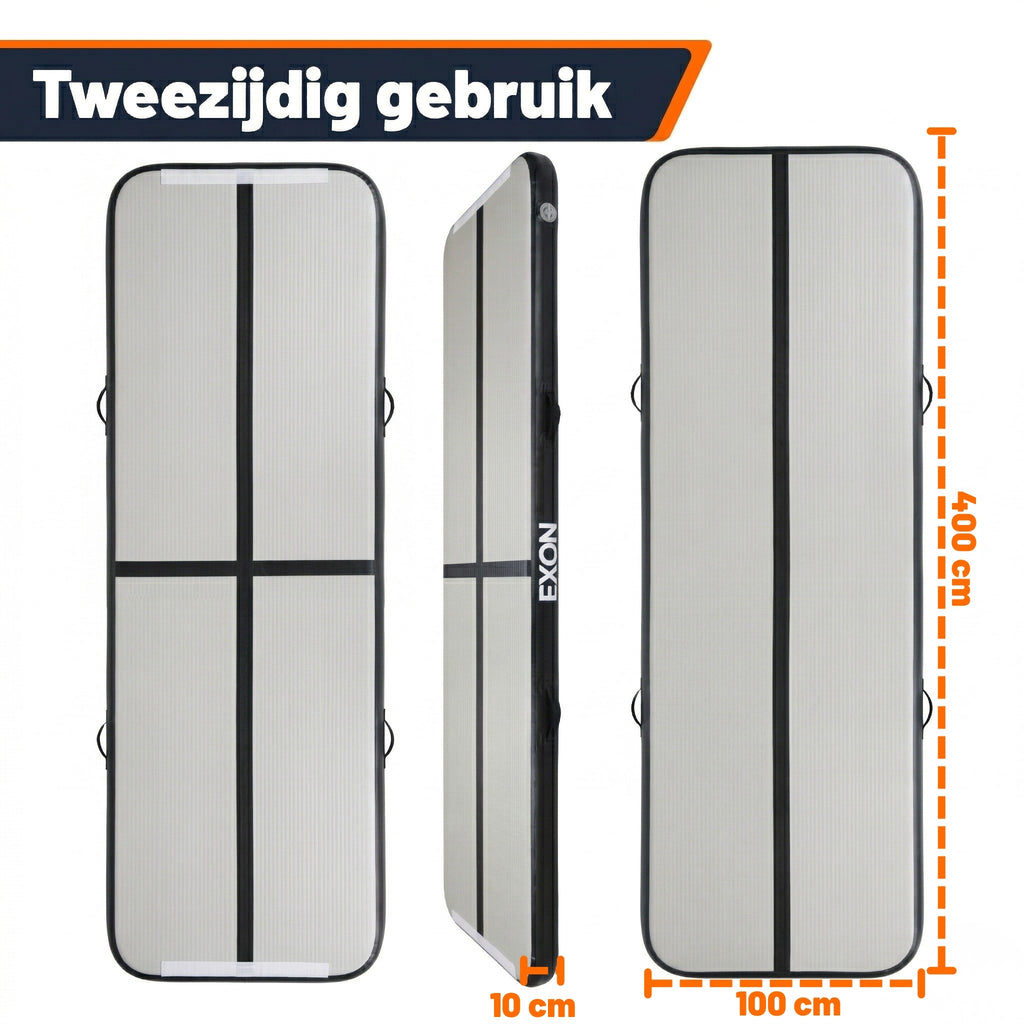 Exon® AirTrack Pro - 400 x 100 x 10 cm - Inkl. elektrischer Pumpe