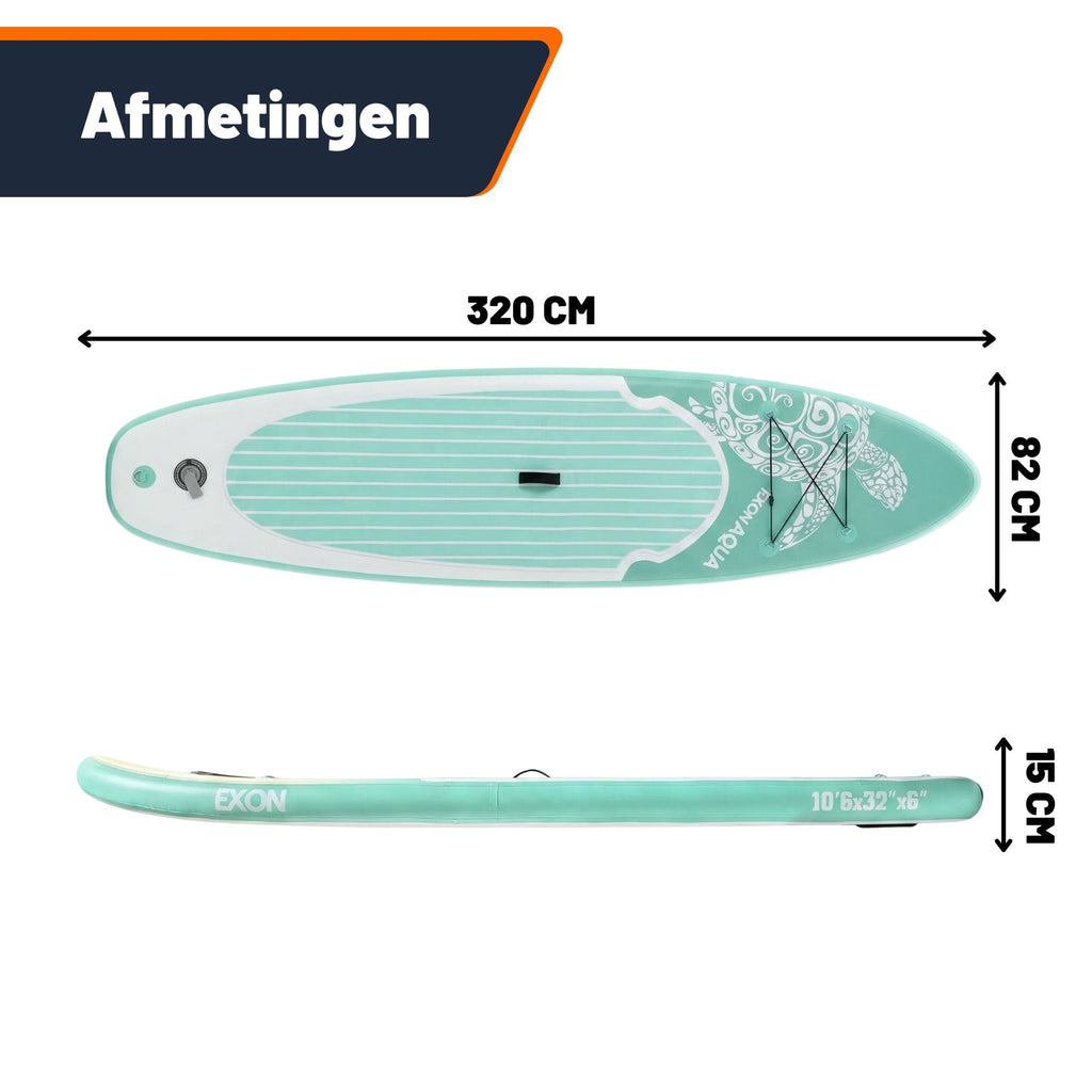 Exon Supboard – 320 cm – Paddle Board – Aufblasbar – Max. 150 kg