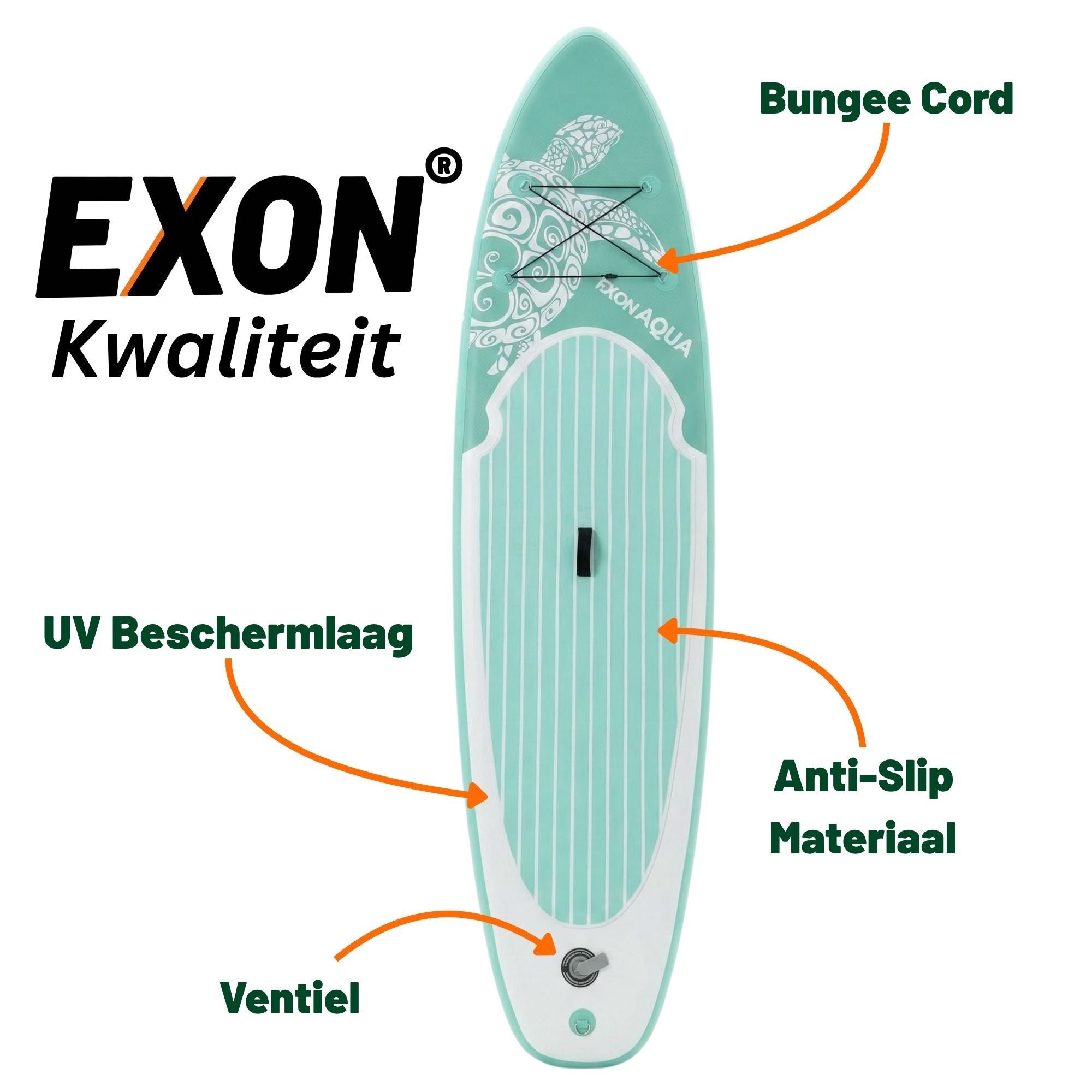 Exon Supboard – 320 cm – Paddle Board – Aufblasbar – Max. 150 kg